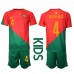 Günstige Portugal Ruben Dias #4 Babykleidung Heim Fussballtrikot Kinder WM 2022 Kurzarm (+ kurze hosen)